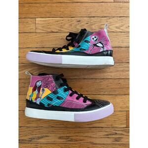 Disney Nightmare Before Christmas Jack & Sally High Top Sneakers Size 9